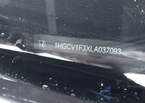 2020 Honda Accord Sport z USA, uszkodzony, nr VIN 1HGCV1F3XLA037093